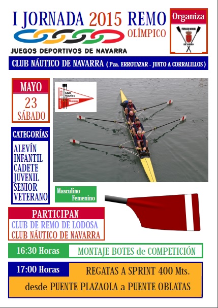 1&ordf; Jornada de los Juegos Deportivos de Navarra Remo Ol&iacute;mpico